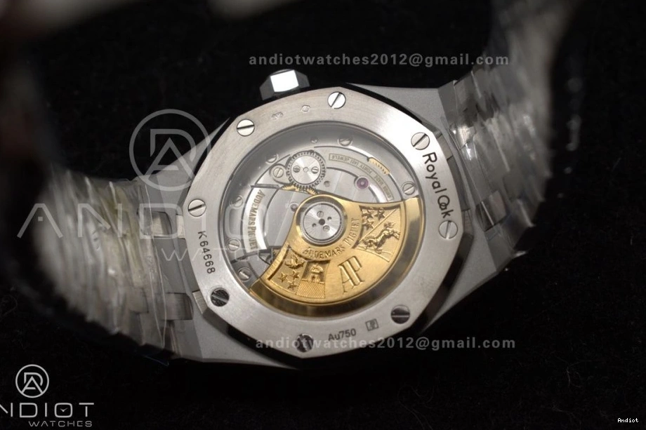 SS Royal Frosted Best Oak Bracelet Grey on Super 1:1 Dial SS SA3120 15454 37mm Clone APSF Edition Textured 0202